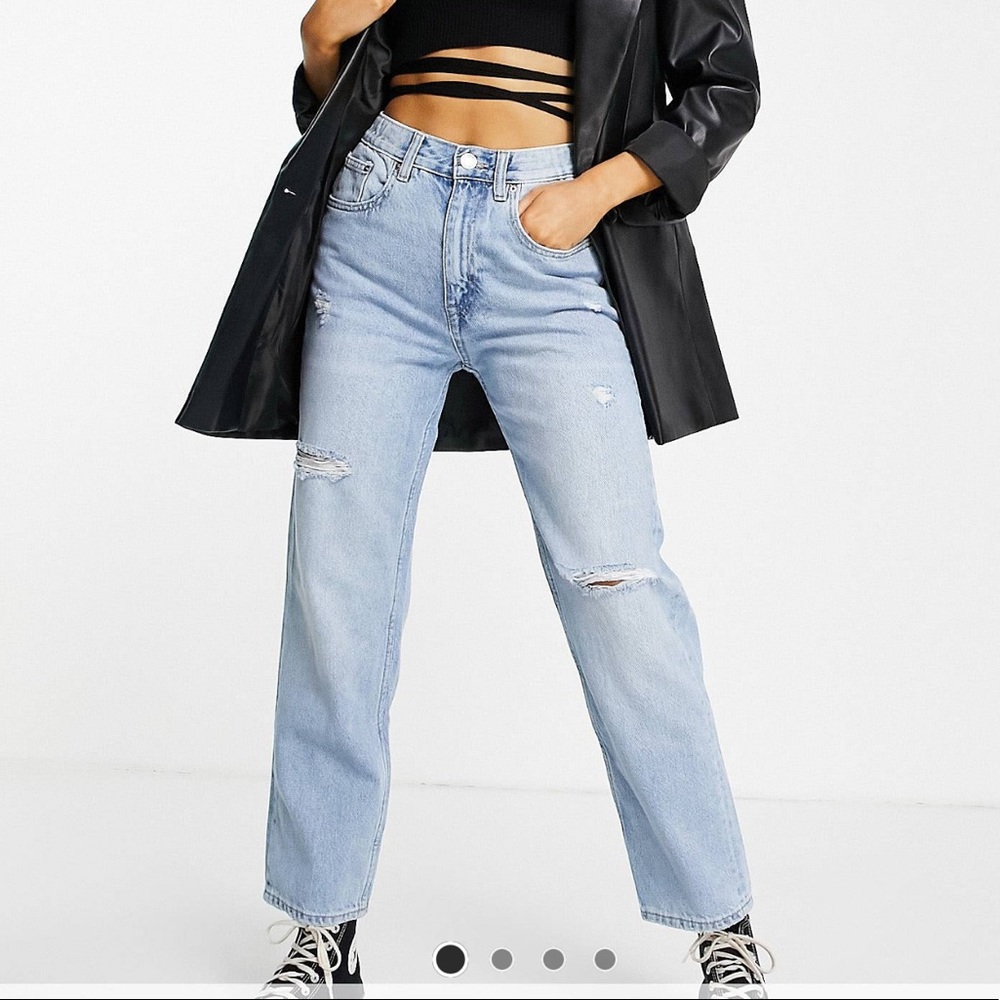 Pull&bear High rise ankle length mom jeans